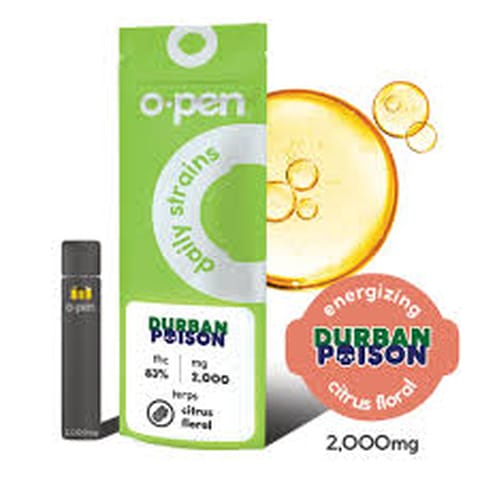 O.pen Daily AIO | Durban Poison (Energizing) 2000mg