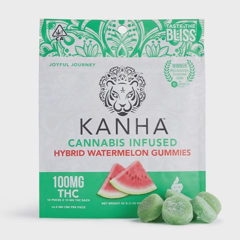 Kanha | Watermelon (H) | 10mg THC x 10 Gummies