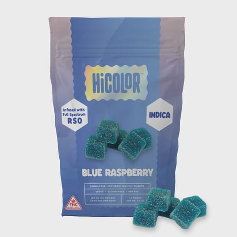 HiColor | Gummies | - RSO Blue Raspberry | 10mg x 10
