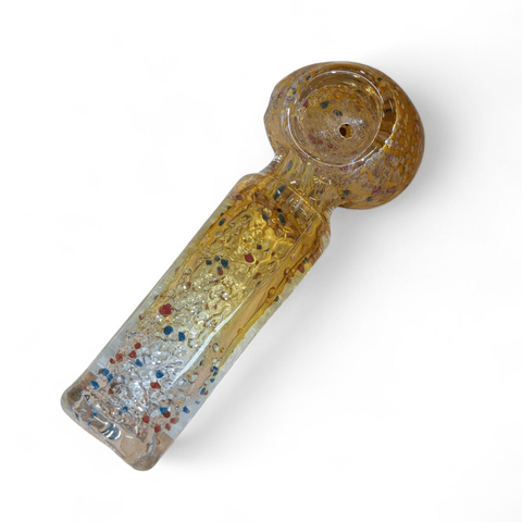 Clear Orange Speckled