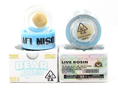 BEAR LABS - ROSIN BADDER - ZUSHI GUSH MINTZ TIER 3 - 1G