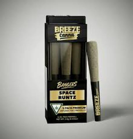 Space Runtz - Breeze - Bangers - Pre-Roll - .7g x 5pk**