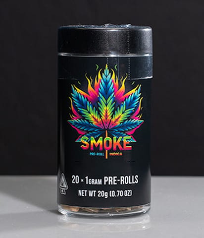 SMOKE - SUNGROWN PREROLL MULTIPACK - PURPLE MILK BOMB - 20G