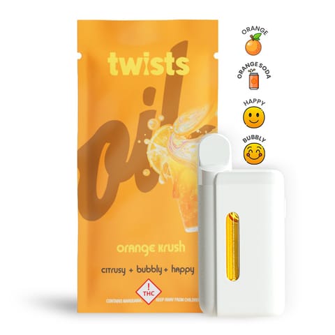 Orange Krush 4g Distillate Twist All-in-One Vape by Oil by Craft | Golden Rookie