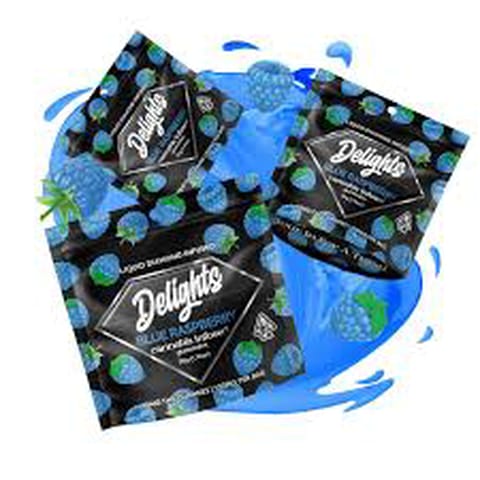 Delights - Liquid Diamond Infused Gummies - Blue Raspberry - 100mg, 2103 D LLC