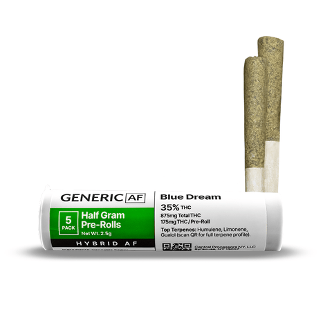 Generic AF - Blue Dream | 5 Pack Pre-Rolls