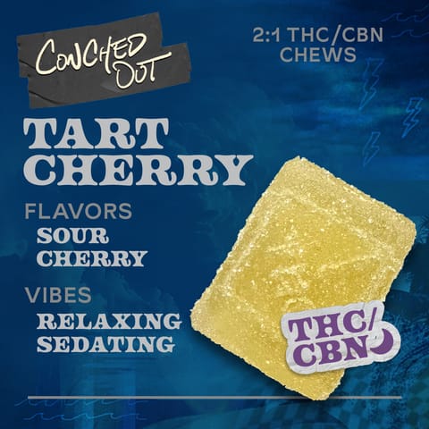 Tart Cherry THC:CBN 100mg 10pk THC - 2:1 THC:CBN Chews