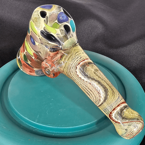 Cam Tower | Puddingstone Pipe | Blue/Purple/Green