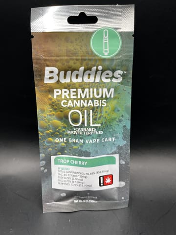 Buddies | Trop Cherry (Hybrid) Distillate Cartridge | 1g