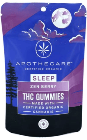 Apothecare Certified Organic Zen Cherry Rosin Sleep 2:2:1 THC:CBD:CBN Gummies 200mg