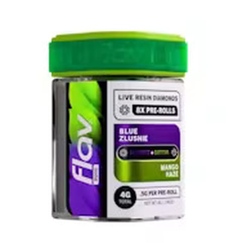 Flav | Blue Zlushie x Mango Haze Duo | Infused Pre Roll Pack | 4g
