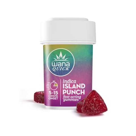 Wana Island Punch Quick Gummies