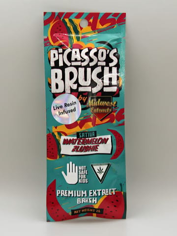 Midwest Extracts | Concentrates | Watermelon Zlushie Live Resin Picasso's Brush 2g