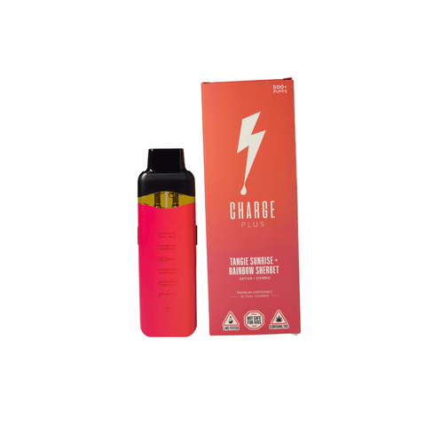 Charge Bar Plus Disposable | Dual Chamber | 2g | Sativa/Hybrid | Tangie Sunrise x Rainbow Sherbet