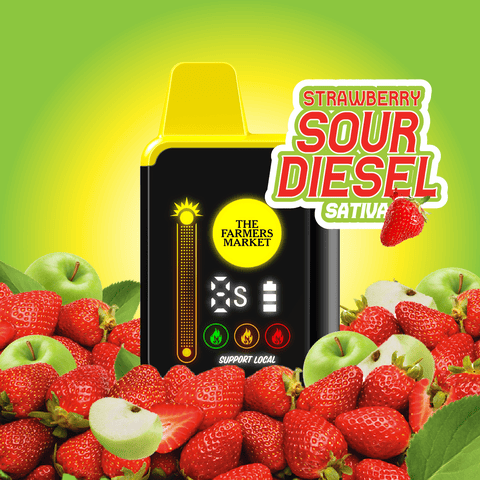 The Farmer's Market - Strawberry Sour Diesel - 1g - Digital Disposable Vape
