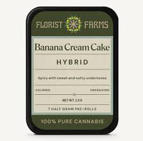 Florist Farms | Banana Cream Cake x Jealousy | 1/2 Gram Joints | 7pk