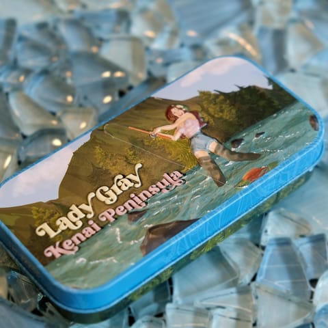 Watermelon Wonder (1g) Kief Kissed 7pk Fishing Tin by Lady Gray