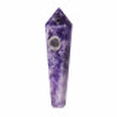 4.25" Amethyst Gemstone Pipe