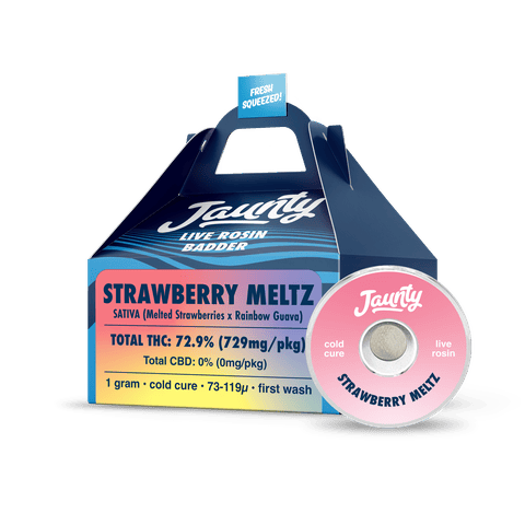 Jaunty | Strawberry Meltz | 1g Live Rosin Badder