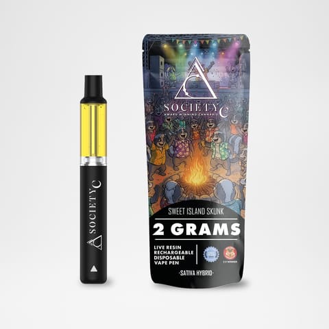 Society C - 2g Live Resin Disposable - Sweet Island Skunk