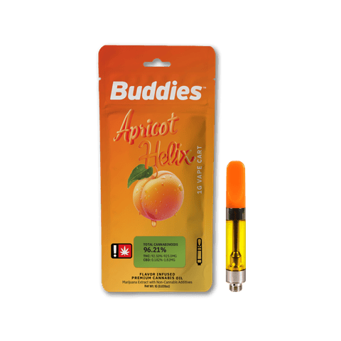 Buddies | Apricot Helix | 1G | Flavored Distillate | Cartridge