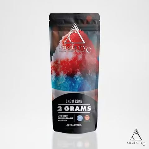 Society C Live Resin Disposable Snow Cone 2g
