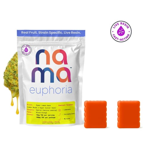 Nama - Euphoria Gummies 2pk 100mg - Super Lemon Haze