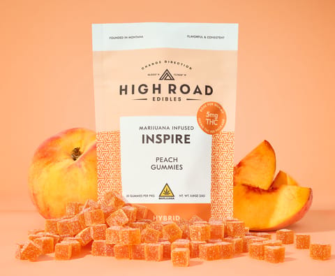Inspire - Peach Gummies - Hybrid - 20 pack