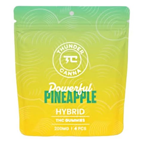 Pineapple 200mg Gummies | Thunder Canna