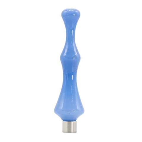 6" Wave Glass Nectar Collector - Jade Blue
