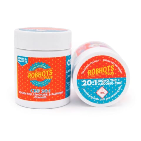 Robhots Plus Gummies | 20:1 CBD 100mg Med