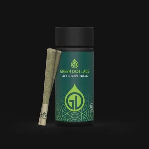 PALOMA x PALOMA - GREENT DOT LIVE RESIN INFUSED JOINT PACK - 2.5G 0.5GEA X5