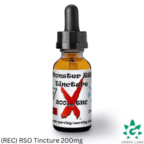 (REC) Monster - RSO Tincture - 200mg - BOTH - 1.04fl-oz