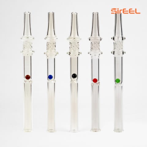 SirEEL 6" Jewel Vortex Dab Straw with Spinning Jewel