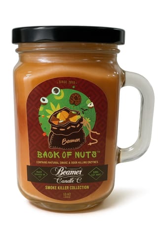 Beamer 12 oz Candle - Back of Nuts