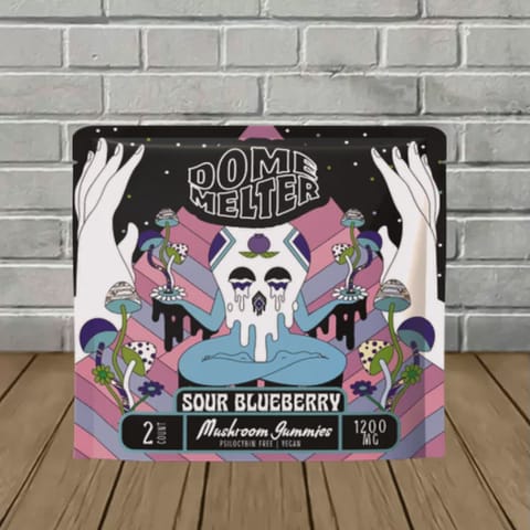 Dome Melter Magic Mushies 2 Ct Sour Blueberry