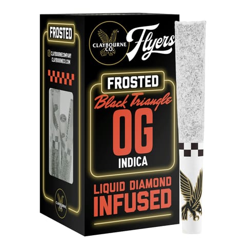 Claybourne Co. - Black Triangle OG | Diamond Frosted Flyers Pre-Roll 5 Pack