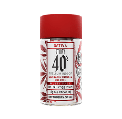 Strawberry Cough - 2.5G - 40s Infused Pre Roll Pack