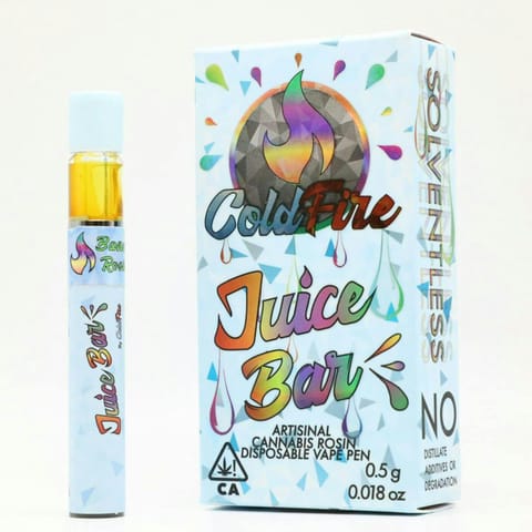 ColdFire x Mountain Man Melts | Blueberry Peach Cobbler | Rosin Juice Bar Single Use | 0.5g