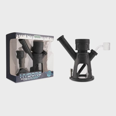 Ooze Hyborg Silicone Glass 4-in-1 Hybrid Water Pipe and Nectar Collector