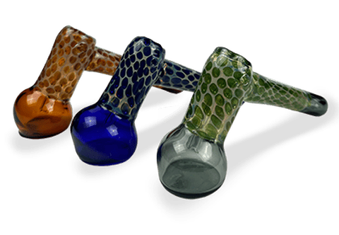 6" Honeycomb Hammer Bubbler | Assorted Colors