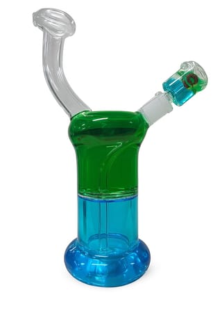 Cheech Glass - Green Blue Glyserin Large Freezable Waterpipe