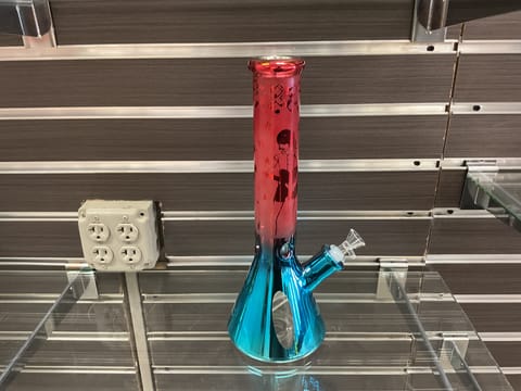 Red Blue Hallow Music Bong