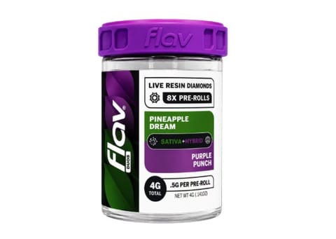 Flav | Pineapple Dream x Purple Punch Duo | Infused Pre Roll Pack | 4g