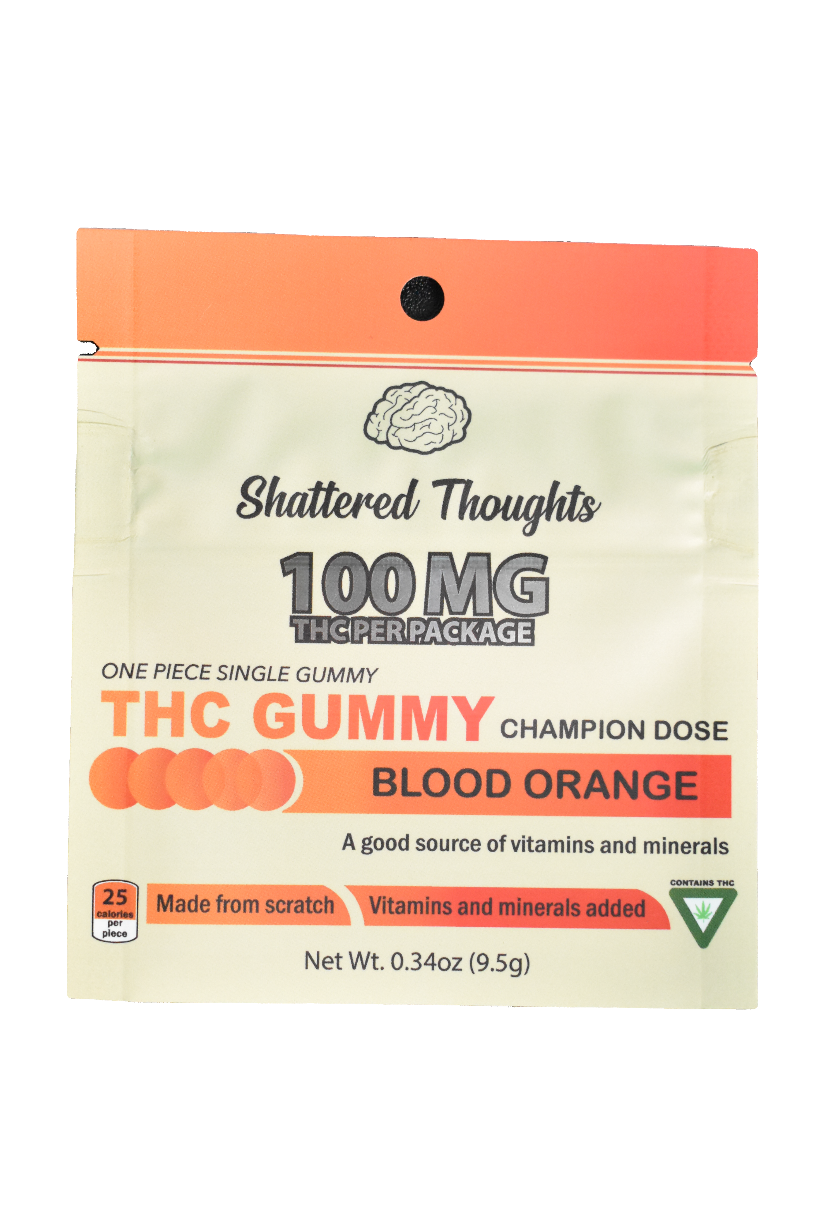 SHATTERED THOUGHTS | BLOOD ORANGE | GUMMY | 100MG