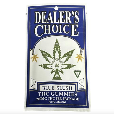 Blue Slush 200mg 4x50mg Gummies | Dealer's Choice