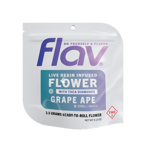 Flav - Grape Ape - 3.5g Live Resin Infused Flower