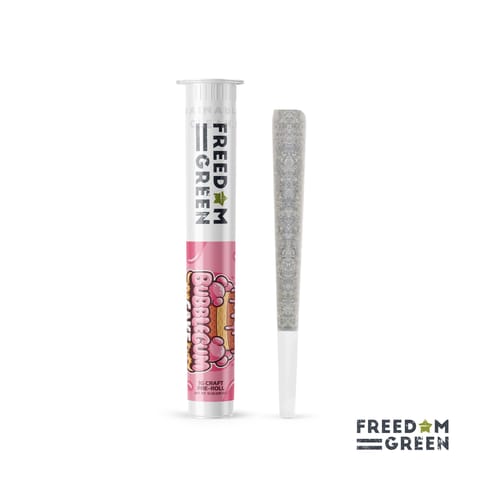 Freedom Green - Bubble Gum Cake - 1g Pre Roll