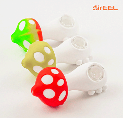 SirEEL | 4.5" Silicon Mushroom Pipe (Assorted Colors)