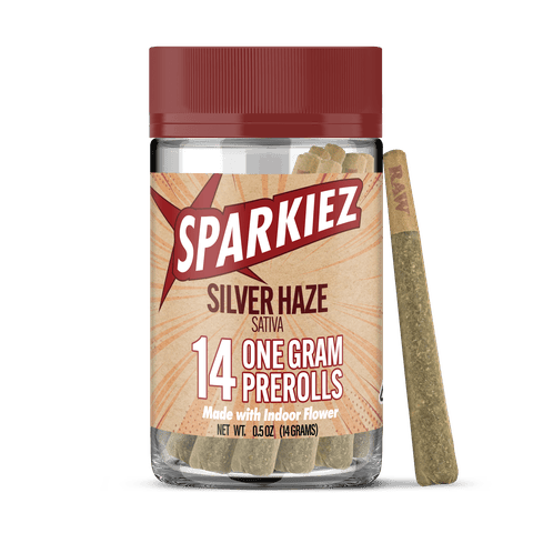 SPARKIEZ - INDOOR PREROLL MULTIPACK - SILVER HAZE - 14G